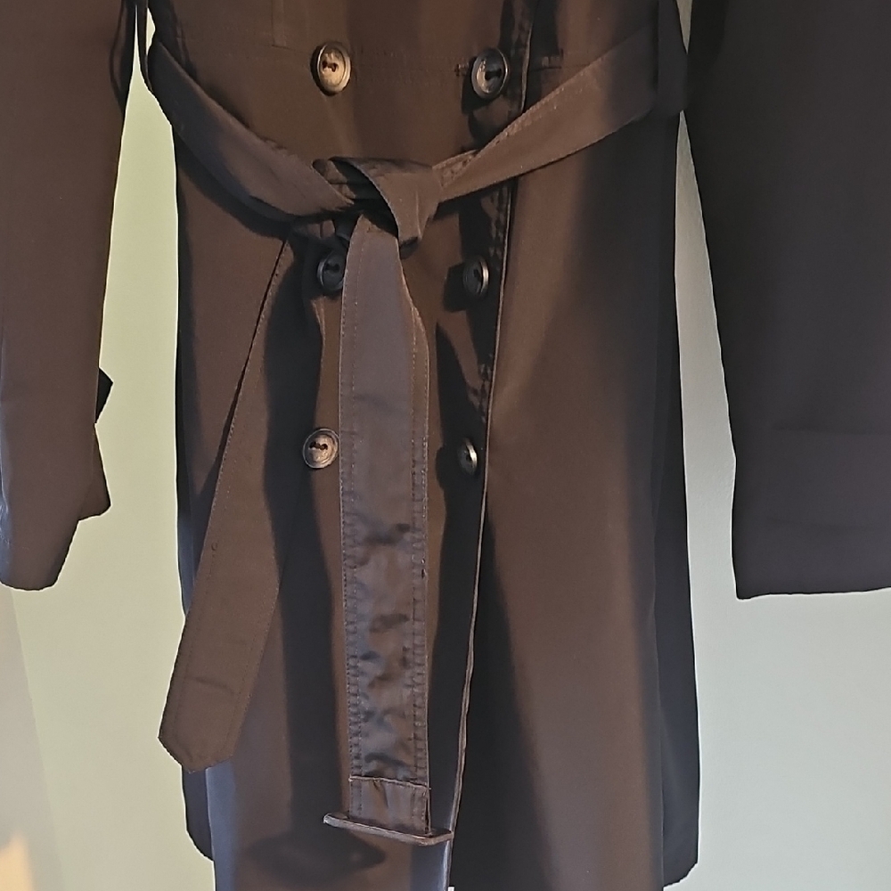 Calvin Klein Black Trench Coat - Picture 10 of 10
